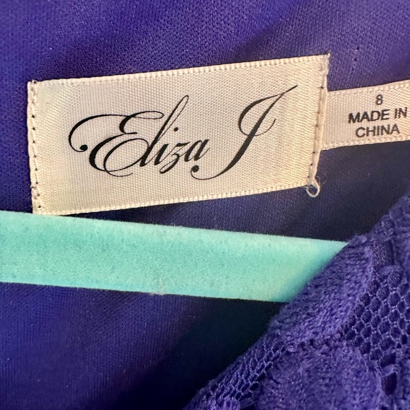 Eliza J Blue Lace Dress - Picture 4 of 6